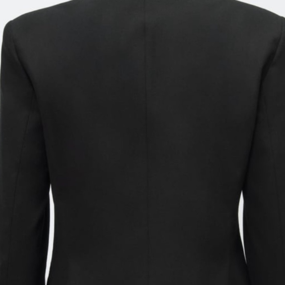 Zara Basic Essential Black Office Lapel Blazer - image 4